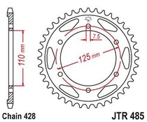 JT JTR485.48 Zadní kolečko (rozeta), 48 zubů, 428
