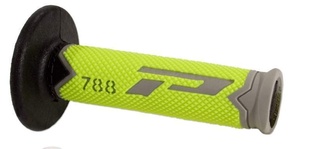 PROGRIP gripy PG788 OFF ROAD (22+25mm, délka 115mm) barva šedá/žlutá fluo/ černá (trojdílné) (788-254) (PG788/22)