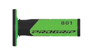 PROGRIP gripy PG801 OFF ROAD (22+25mm, délka 115mm) barva černá/zelená (dvoudílné) (801-138) (PG801BK/GR)