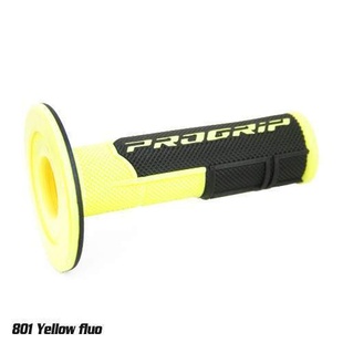 PROGRIP gripy PG801 OFF ROAD (22+25mm, délka 115mm) barva žlutá fluo/černá (dvoudílné) (801-204) (PG801YLF/BK)