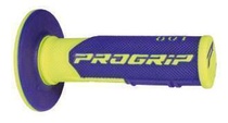 PROGRIP gripy PG801 OFF ROAD (22+25mm, délka 115mm) barva žlutá fluo/modrá (dvoudílné) (801-252) (PG801YLF/BL)