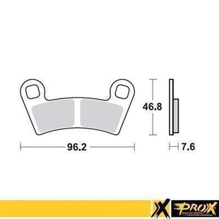 PROX brzdové destičky KH456 POLARIS 450/525 Outlaw 08-11 přední