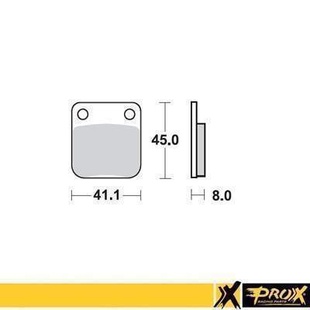 PROX brzdové destičky KH54 KAWASAKI KX 65 00-20, SUZUKI RM 65 03-05 zadní