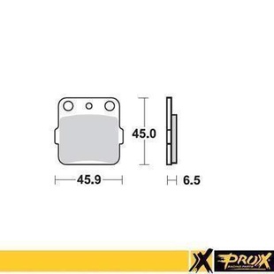 PROX brzdové destičky KH84 / KH84/3 HONDA CR 80/85 86-07, CRF 150R 07-09 přední, YAMAHA YZ 80/85 93-19, YZ 65 19-20 zadní