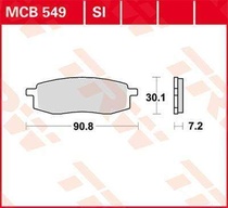 TRW MCB549SI offroad sintrované brzdové destičky na motorku