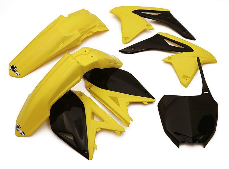 UFO kompletní plasty SUZUKI RMZ 250 11-12, barva OEM (žlutá/černá)