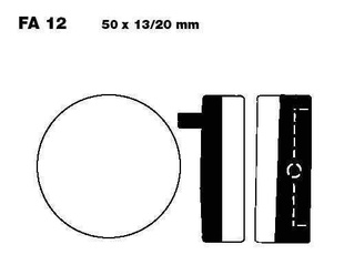 EBC FA12 organické brzdové destičky pro motorku