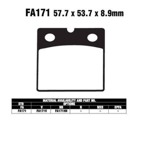 EBC FA171 HH sintrované brzdové destičky pro motorku