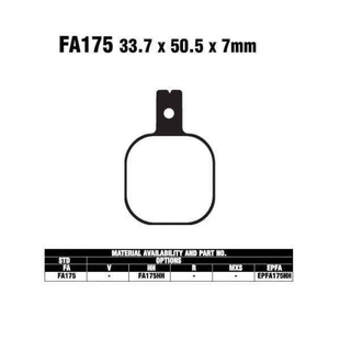 EBC FA175 HH sintrované brzdové destičky pro motorku