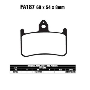 EBC FA187 HH sintrované brzdové destičky pro motorku