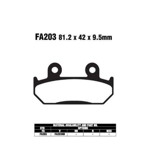 EBC FA203 HH sintrované brzdové destičky pro motorku