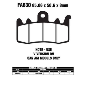 EBC FA630 V organické V brzdové destičky pro motorku