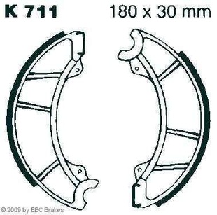 EBC K 711 brzdové pakny čelisti na motorku