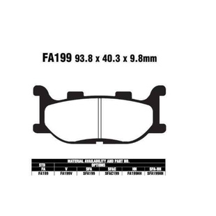 EBC SFA199 SC organické brzdové destičky pro motorku