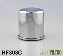 Olejový filtr Hiflo HF303C stříbrný filtr pro motorku pro KAWASAKI KLE 650 VERSYS rok výroby 2015