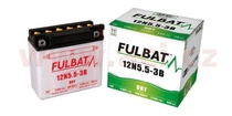 Motobaterie Fulbat 12V, 12N5.5-3B, 5,5Ah, 44A, konvenční 135x60x130, (včetně balení elektrolytu) pro YAMAHA XJR 1300 rok výroby 2011