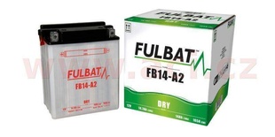 Motobaterie Fulbat 12V, FB14-A2, 14Ah, 165A, konvenční 134x89x166, (včetně balení elektrolytu) pro HONDA GL 1800 GOLD WING rok výroby 2006