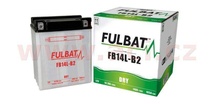 Motobaterie Fulbat 12V, FB14L-B2, 14,7Ah, 165A, konvenční 134x89x166 (včetně balení elektrolytu) pro YAMAHA ATV YFM 600 GRIZZLY 4x4 rok výroby 2001