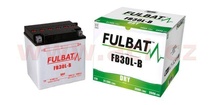 Motobaterie Fulbat 12V, FB30L-B, 30Ah, 300A, konvenční 168x132x176 (včetně balení elektrolytu) pro HONDA VTX 1800 rok výroby 2007