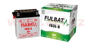 Motobaterie Fulbat 12V, FB3L-A, 3Ah, 25A, konvenční 98x56x110 (včetně balení elektrolytu) pro YAMAHA XJR 1300 rok výroby 2007