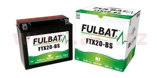 Motobaterie Fulbat 12V, CBTX20-BS, 18Ah, 270A, bezúdržbová MF AGM 175x87x155, (včetně balení elektrolytu) pro BUELL X1 1200 LIGHTNING rok výroby 2002