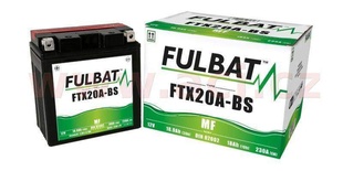 Motobaterie Fulbat 12V, FTX20A-BS, 18Ah, 230A, bezúdržbová MF AGM 150x87x161 (včetně balení elektrolytu) pro HONDA VTX 1800 rok výroby 2006