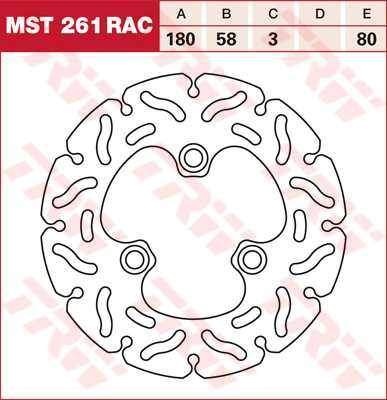 TRW MST261RAC brzdový kotouč, přední